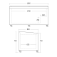 Vitrine de magasin 430L SIF600ADGC (23424410000SIF600ADGC)