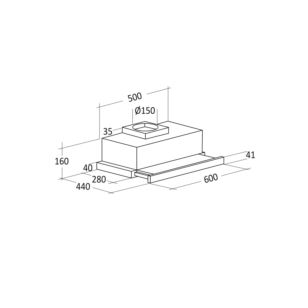 Hotte aspirante KHP60300A (04049410000KHP60300A)