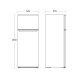 Réfrigérateur combiné 169 L + 37 L CBF206WE (61033510000CBF206WE)
