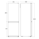 Réfrigérateur Combi 182+71L CBF253NFXE (61033510000CBF253NFXE)