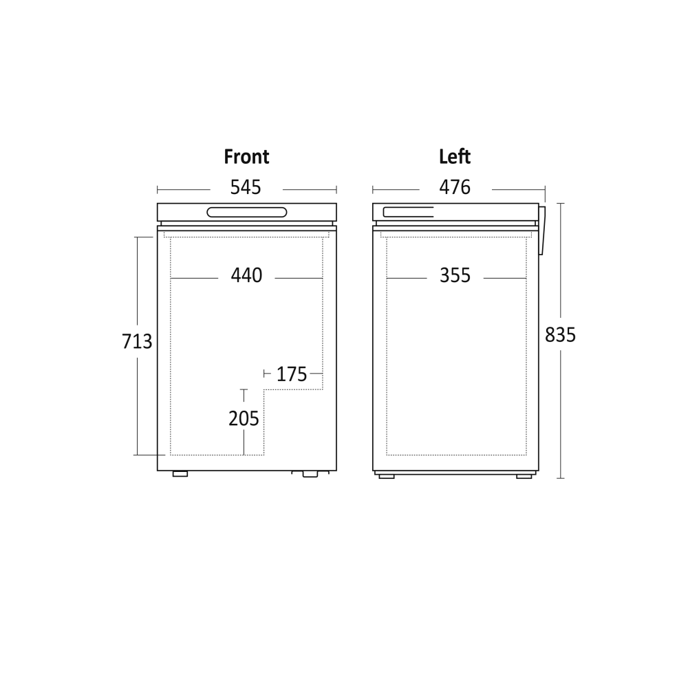 Congélateur coffre 99L CF100WD (01124210000CF100WD)