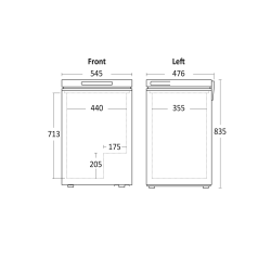 Congélateur coffre 99L CF100WD