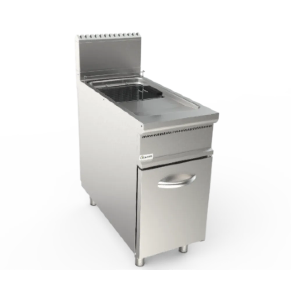 Friteuse à gaz avec armoire 22L LADYQ 900 LQ/FLG1V22