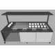 Bain-marie froid et surface réfrigérée en libre-service sur mesure (BHS-BV2-AUK)