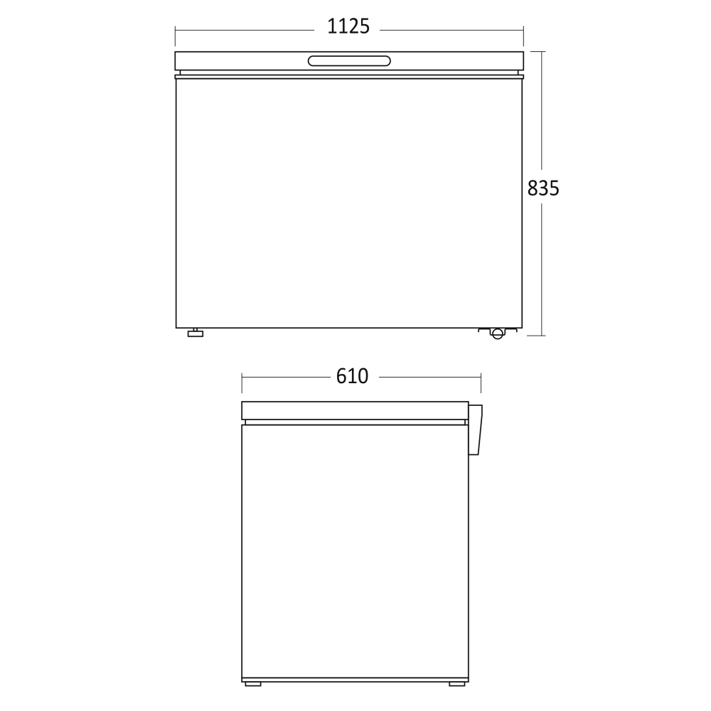 Congélateur coffre 400L CF400WE (01124210000CF400WE)