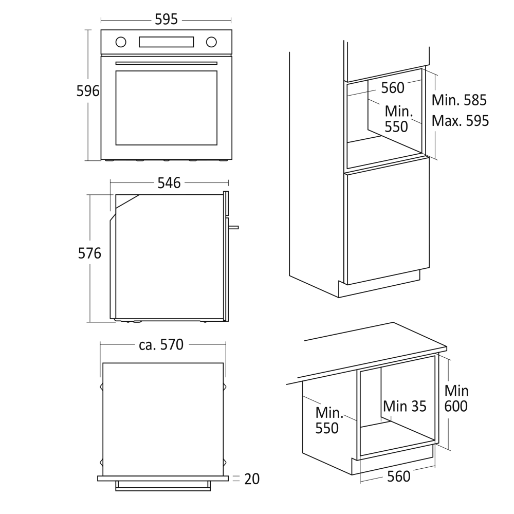 Four encastrable XO 6500 (33066500310000)
