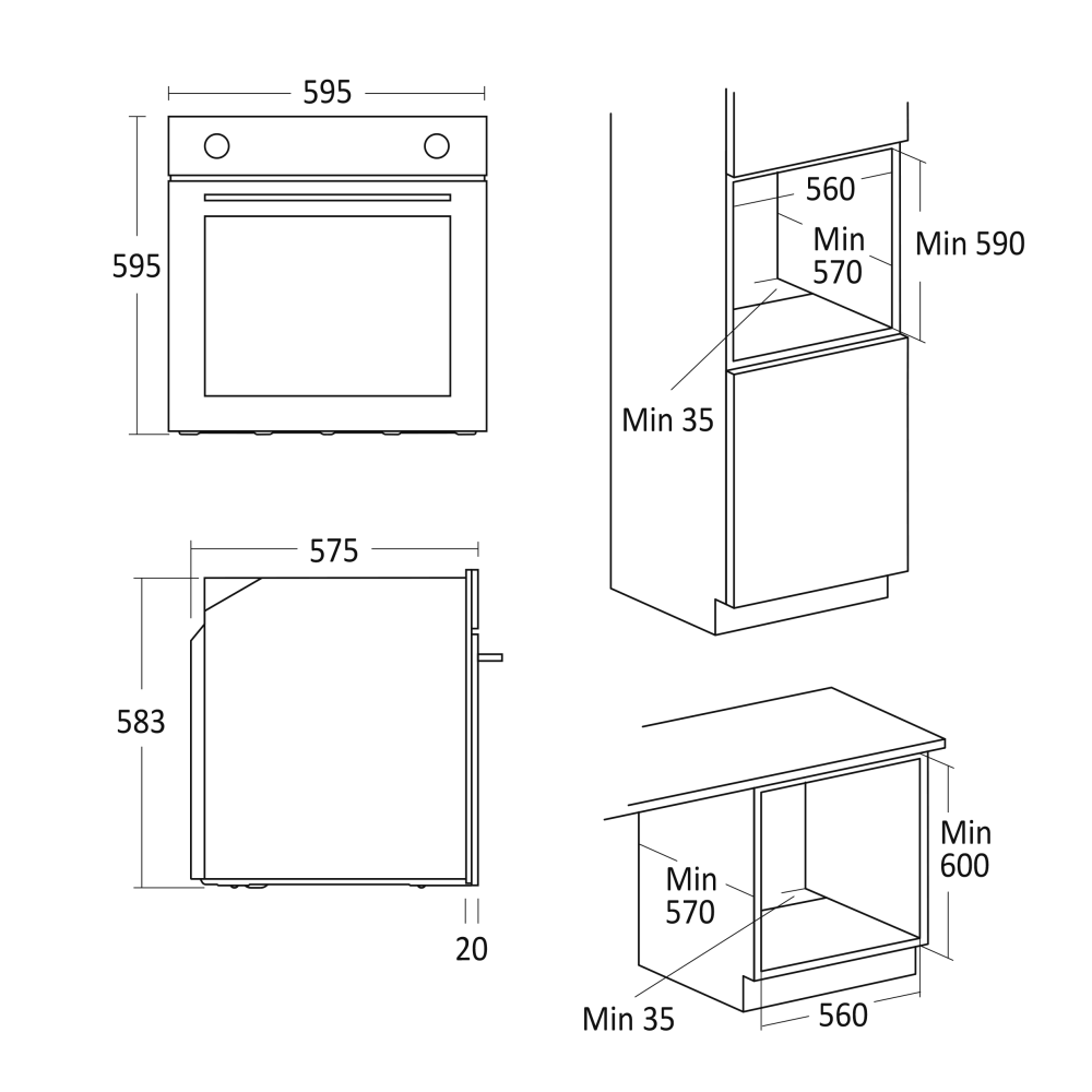 Four encastrable OVB70CBA1 (33066010000OVB70CBA1)