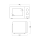 Four micro-onde MWS20B (33097010000MWS20B)