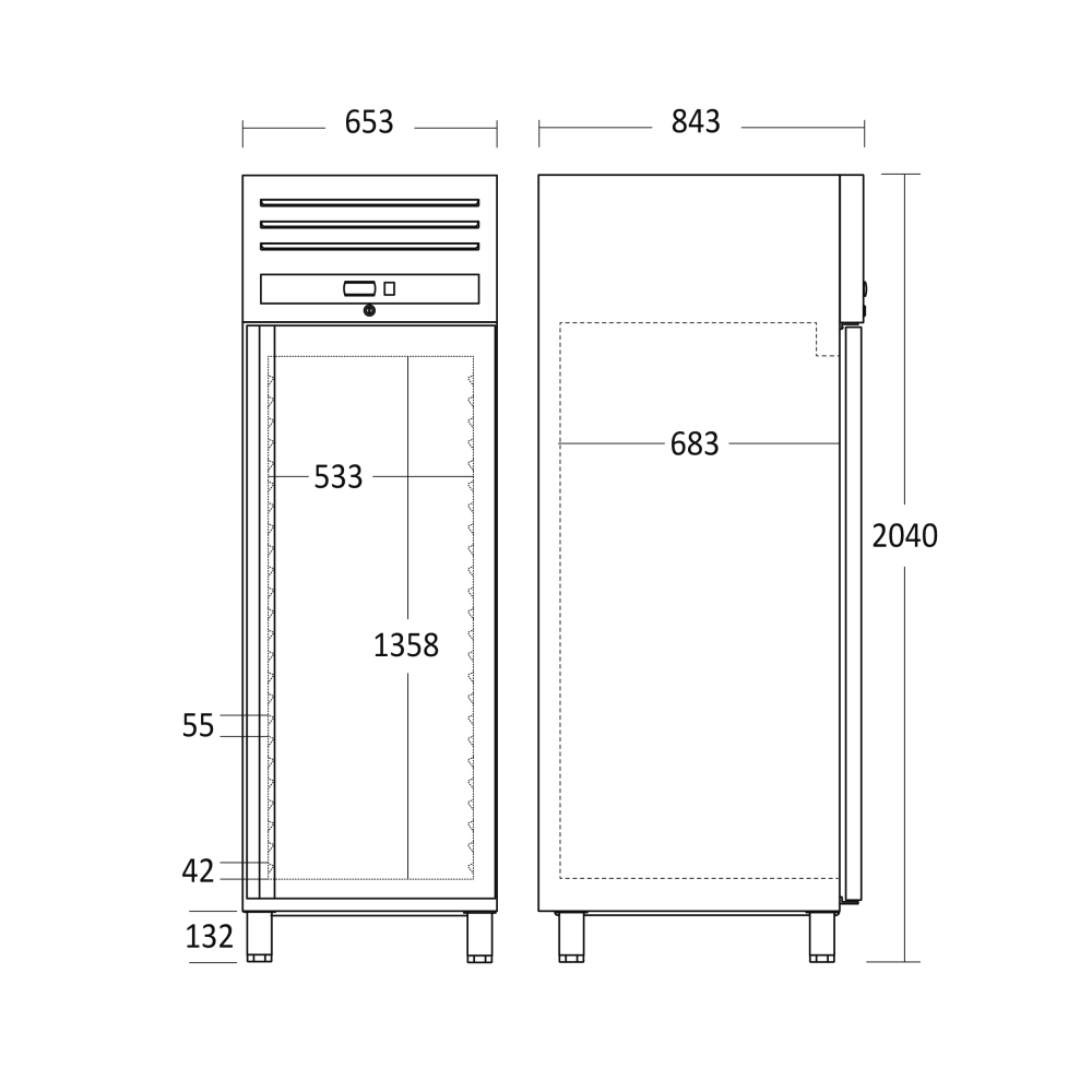 Refroidisseur 461L GUF700X (63328610000GUF700X)