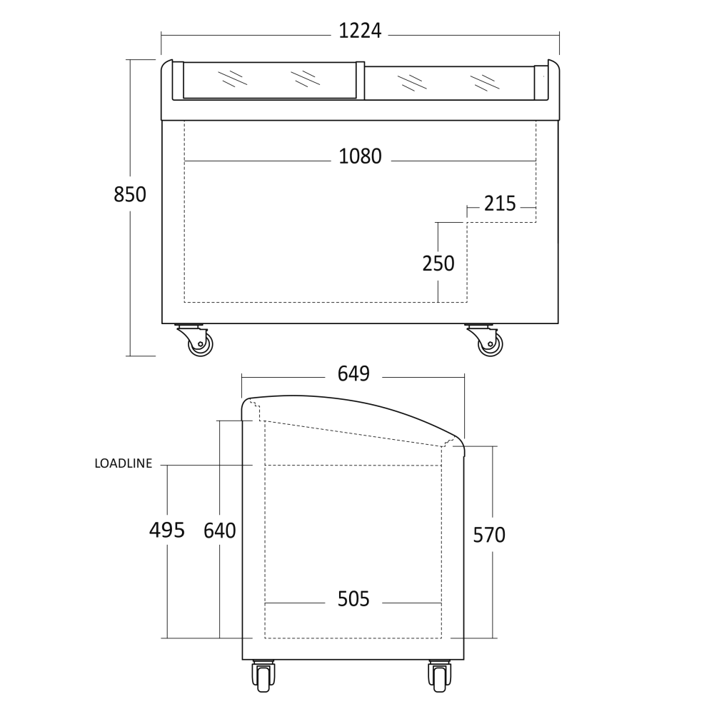 Vitrine à glace 251L IC352D (23424310000IC352D)