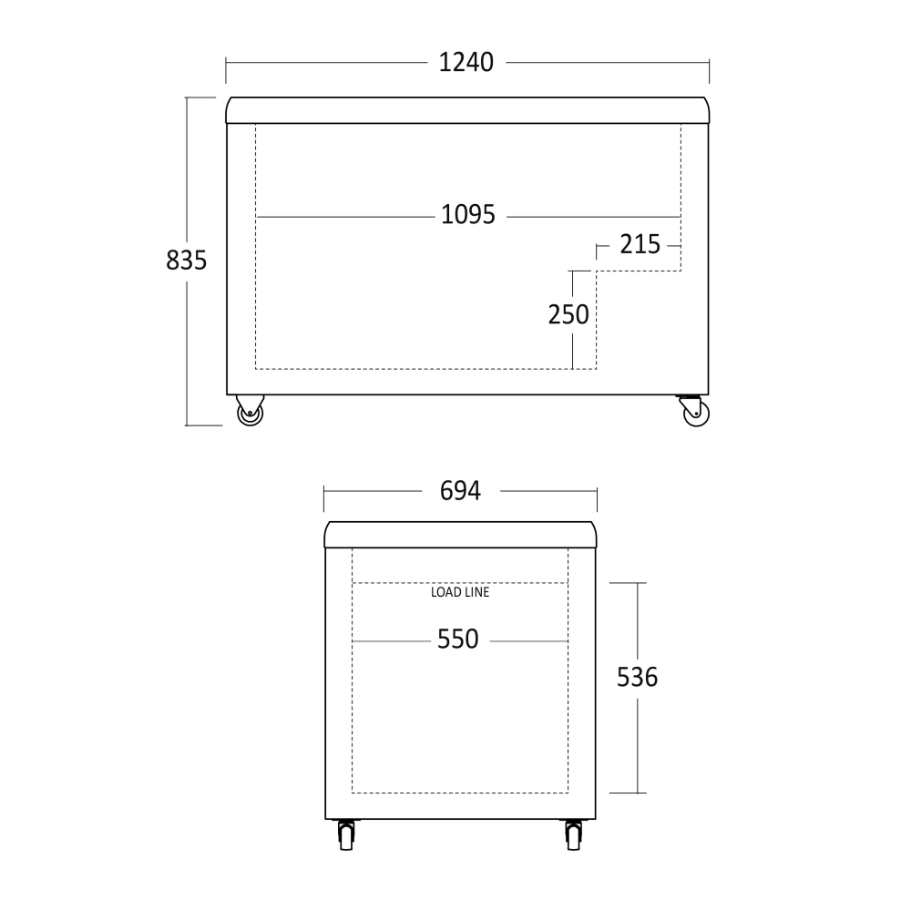 Vitrine à glace 293L IC410D (23424310000IC410D)