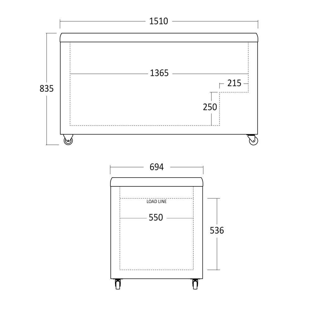 Vitrine à glace 373L IC510D (23424310000IC510D)