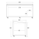 Vitrine de magasin 501L SIF700ADGC (23424410000SIF700ADGC)