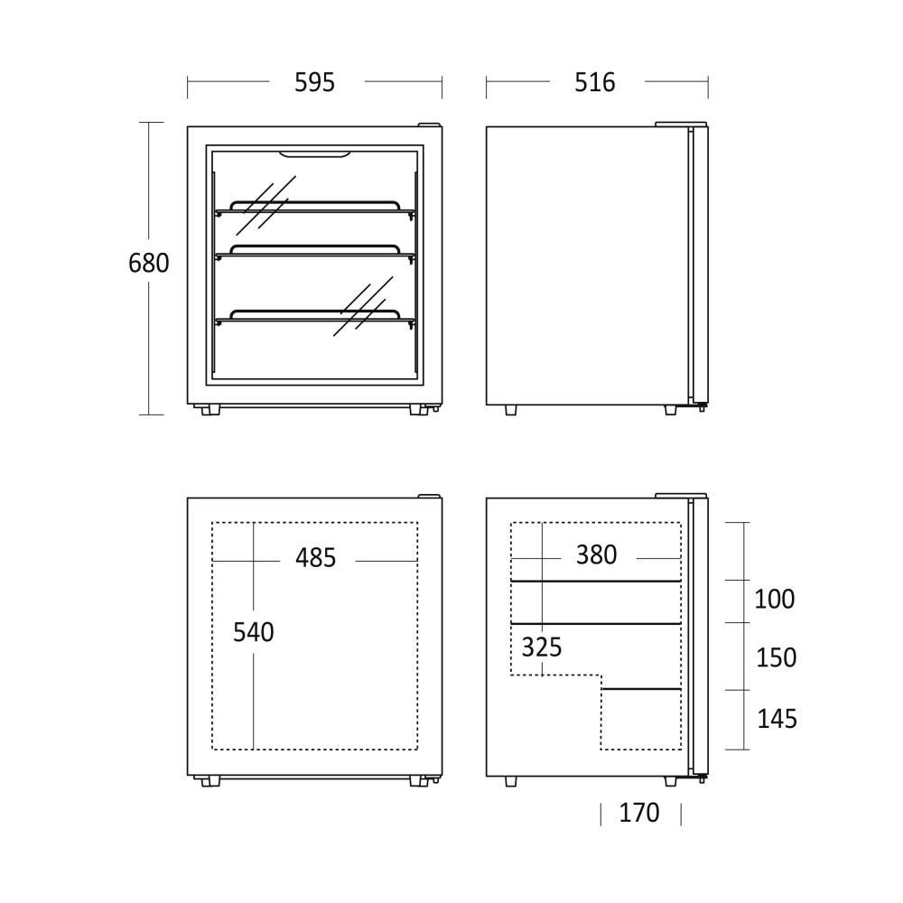 Vitrine congélateur 88L SD76E (27320076E10000)