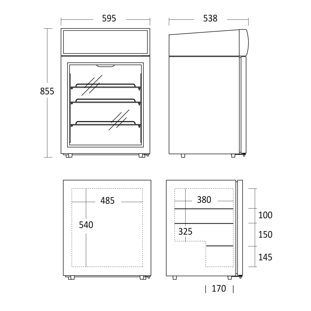 Vitrine congélateur 88L SD92E (27320092E10000)