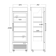 Vitrine congélateur 343L DF400BD (25324010000DF400BD)