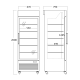 Vitrine congélateur 430L DF500BD (253240DF500BD)