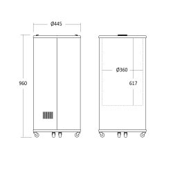 Refroidisseur de boissons impulsionnel 58L TK66BE