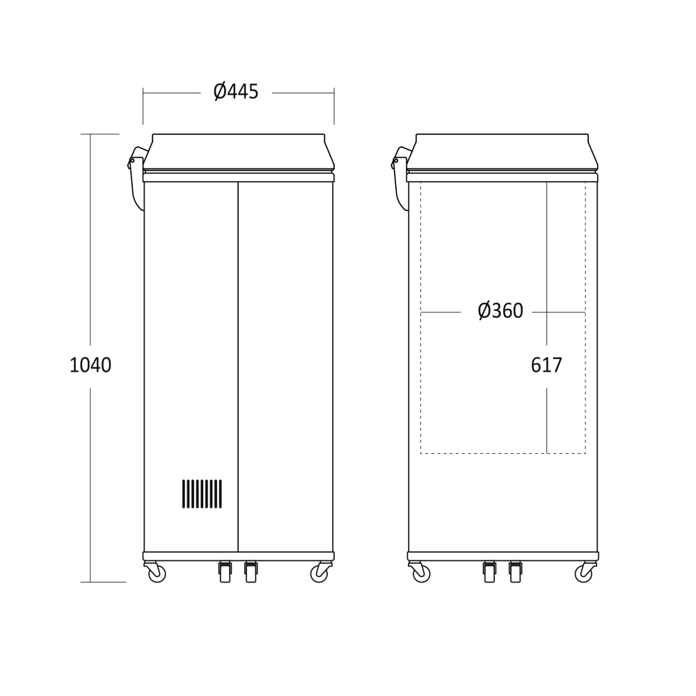 Refroidisseur de boissons impulsionnel 58L CC66BBCAN (26311210000CC66BBCAN)