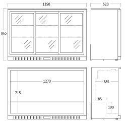 Réfrigérateur-vitrine 254L SC 311 SLE