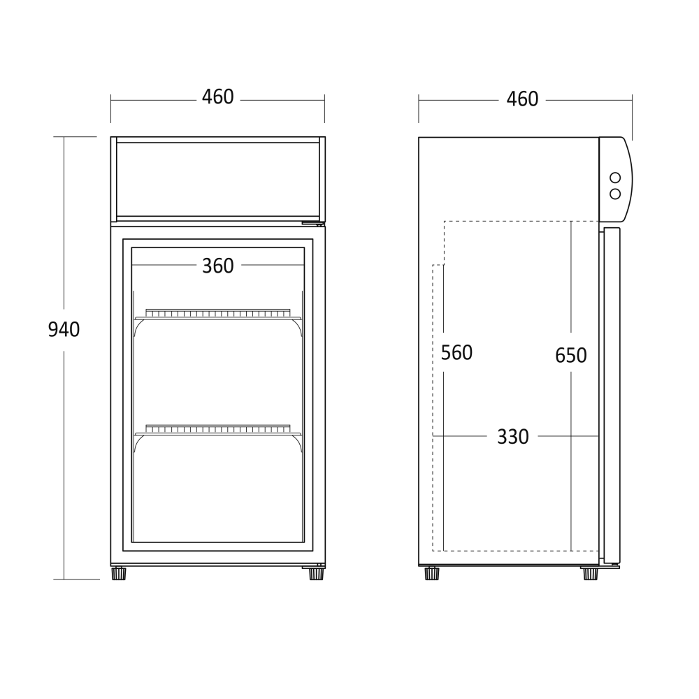 Armoire réfrigérée 60L SC 81 BE (26310081BE10000)