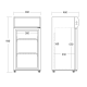Armoire réfrigérée 60L SC 81 BE (26310081BE10000)