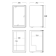 Réfrigérateur-vitrine 88L DC98BB (35311110000DC98BB)