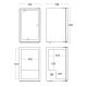 Réfrigérateur-vitrine 115L DC126BB (35311110000DC126BB)