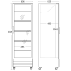 Réfrigérateur vitrine, noir 286L SD 426 BE (26310426310000)