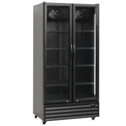 Réfrigérateur vitrine, noir 660L SD 826 BE