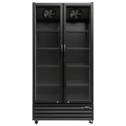 Réfrigérateur vitrine, noir 660L SD 826 BE