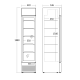 Réfrigérateur vitrine 155L DCC159BD (263111DCC159BD)