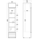 Réfrigérateur vitrine, blanc 133 L SD 217 E (26310217E110000)