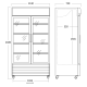 Réfrigérateur vitrine, blanc 758L SD 1002 HE (26311002HE310000)