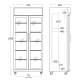 Réfrigérateur vitrine, noir 437 L SD 881 BHE (26310081BHE10000)