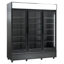 Réfrigérateur vitrine, noir 1152 L SD 1502 BHE