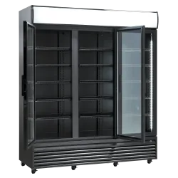 Réfrigérateur vitrine, noir 1152 L SD 1502 BHE