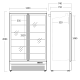 Réfrigérateur vitrine 809L DC1080BB (25311110000DC1080BB)