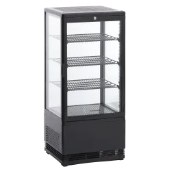 Vitrine réfrigérée, noire 71 L RT 82 BE
