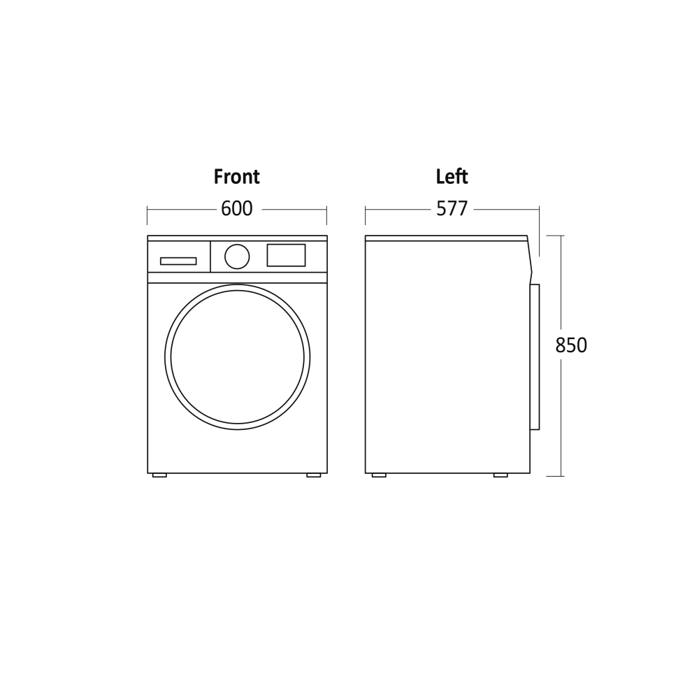 Lave-linge séchant WDF10614WBE (01451310000WDF10614WBE)