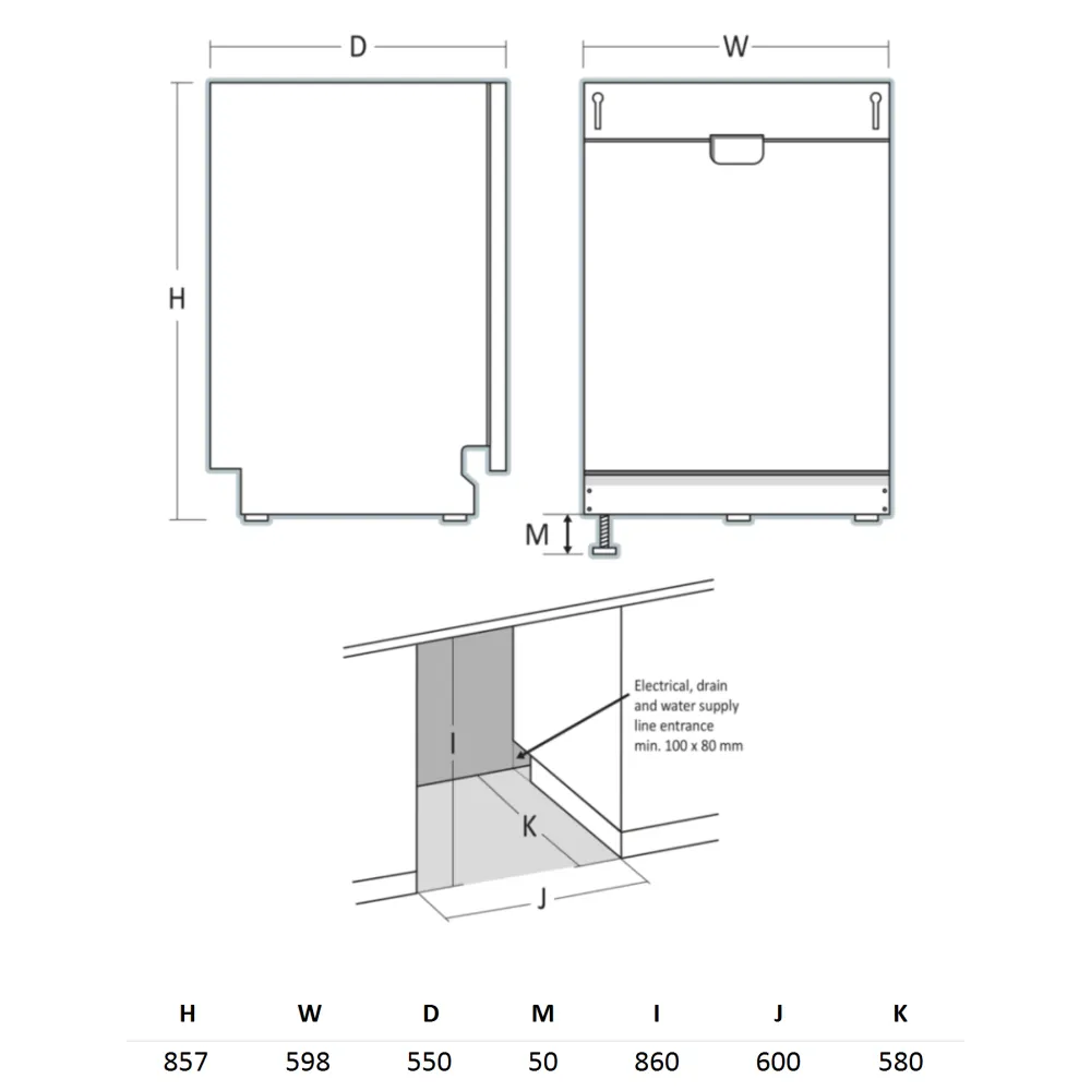 Lave-vaisselle DWI1642WB (331023DWI1642WB)