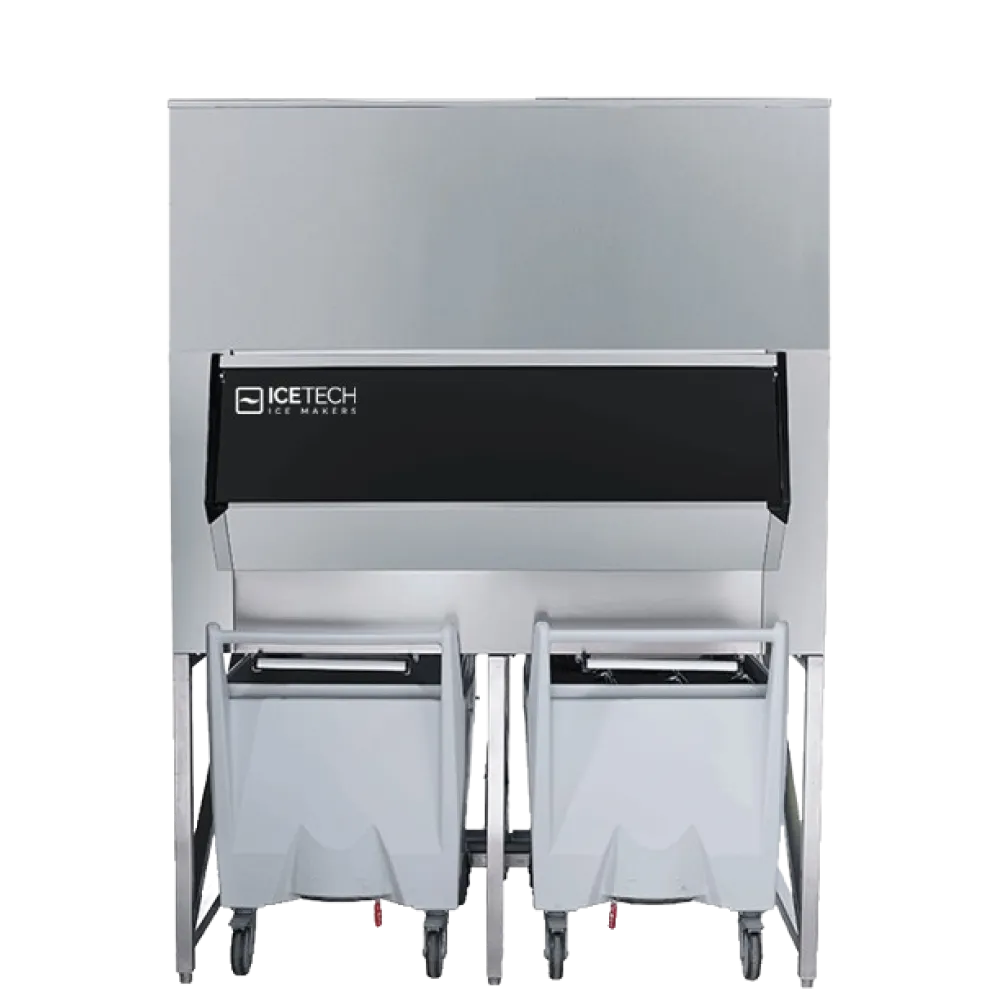 Bac de stockage de glace avec chariot BCD800, 812 kg