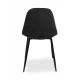 Chaise BELLA MILANO, noire (KKT/BELLA.MILANO.685/PK/STM)