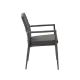 Chaise INTRECCIO 1616, noire (KOP/INTRECCIO.TWI.1616/HH/STM)