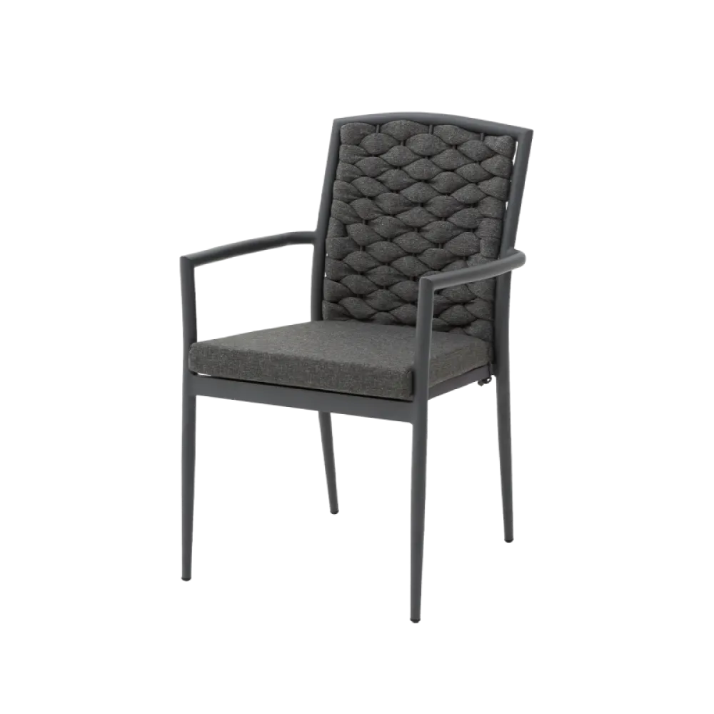Chaise INTRECCIO 1616, noire (KOP/INTRECCIO.TWI.1616/HH/STM)