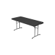 Table pliante 183 × 76 cm, noire (SC/81168/LT/STM)