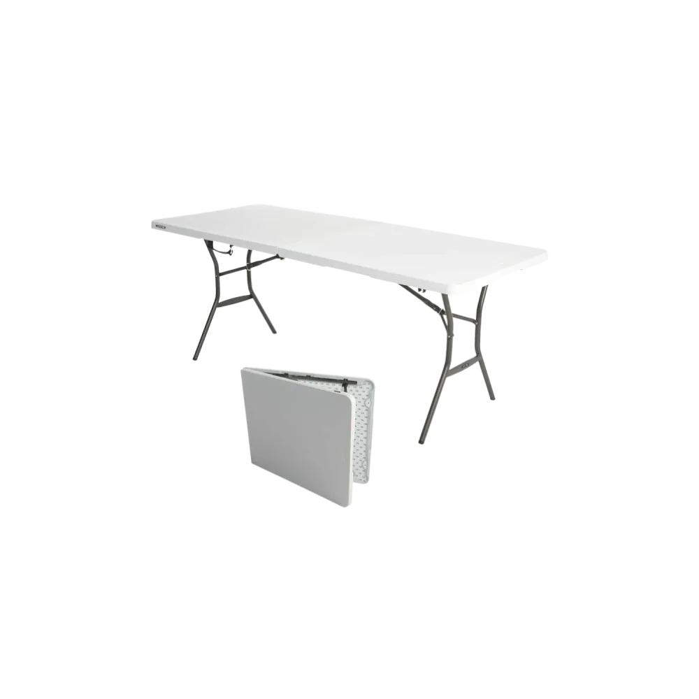 Table pliante 183x76cm, fold in half (SC/80471/LT/STM)