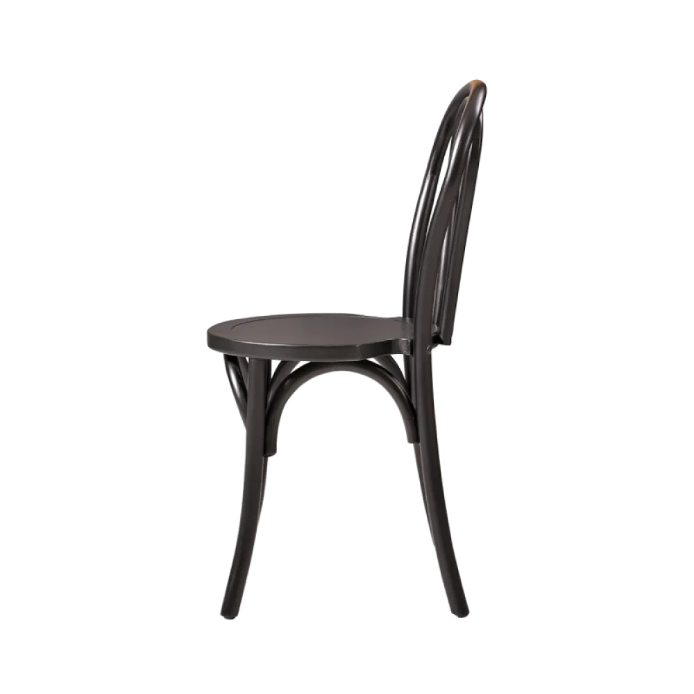 Chaise MONET WOOD, noire (KDR/MONET.WOOD.6001/JK/STM)