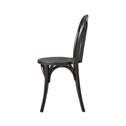 Chaise MONET WOOD, noire