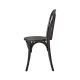 Chaise MONET WOOD, noire (KDR/MONET.WOOD.6001/JK/STM)